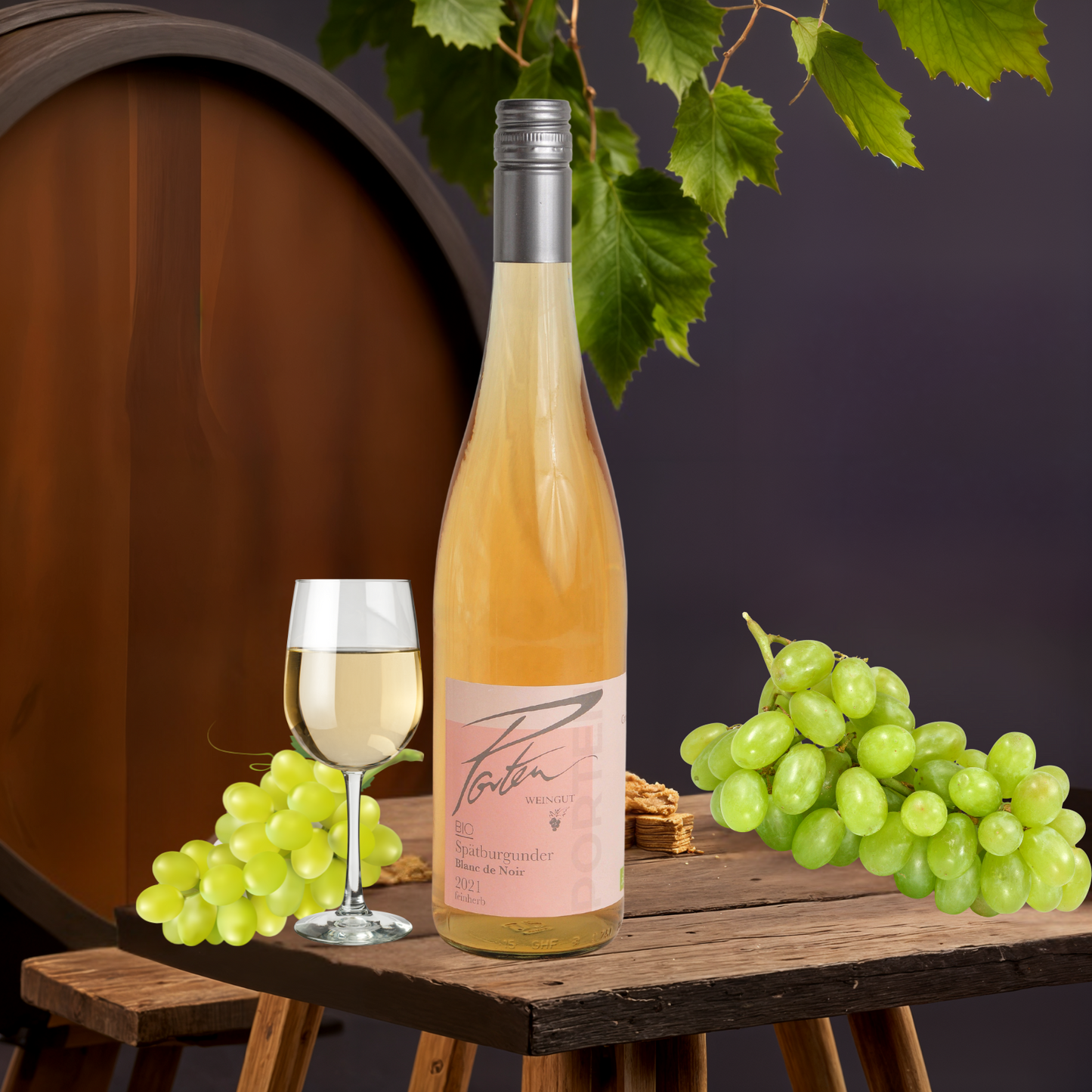 2021 Bio Spätburgunder Blanc de Noir, feinherb